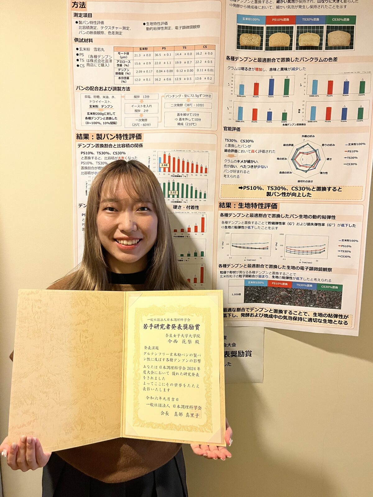 修士課程2回生の今西花梨さんが【若手研究者発表奨励賞】を受賞しました